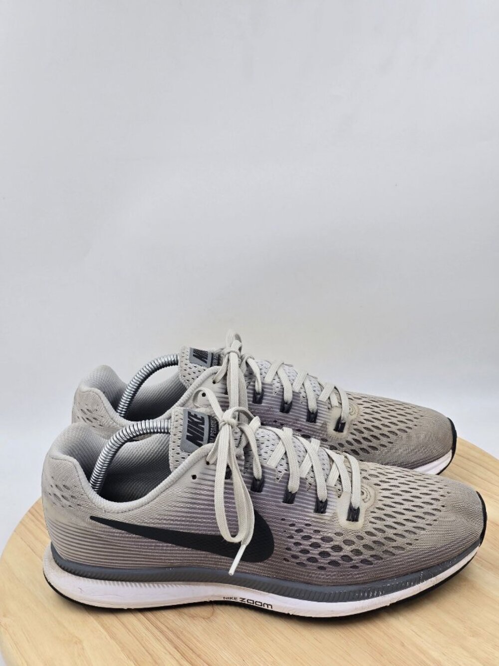 Nike Womens Air Zoom Pegasus 34 880560-010 Gray Running Shoes Sneakers Size 10